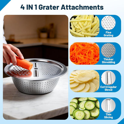 Stainless Steel Mixing Bowls with Lids and Colander Set3