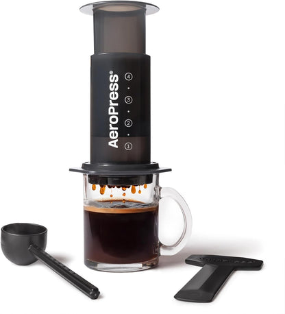 Original Coffee Press, French Press, Pour-Over & Espresso Style | All-In-One Manual Coffee Maker, 2-Minute Brew, Less Bitterness, More Flavor, Portable, Travel & Camping1