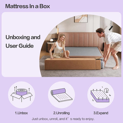 Queen Mattress,12 Inch Queen Size Mattress in a Box,Hybrid Memory Foam with Pocket Springs for Motion Isolation,Medium Firm ＆ Pressure Relief and Cool Sleep,Certipur-Us Certified,No Fiberglass9