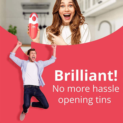 Auto Electric Can Opener, Red | Automatic, Hands Free, Smooth Edge, Food-Safe, Battery Operated7