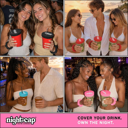 NC Drink Cover Scrunchie Anti-Spiking Reusable Cup Cover7