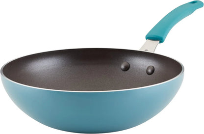 Cook + Create Nonstick Stir Fry Pan/Wok, 10.5 Inch, Agave Blue1