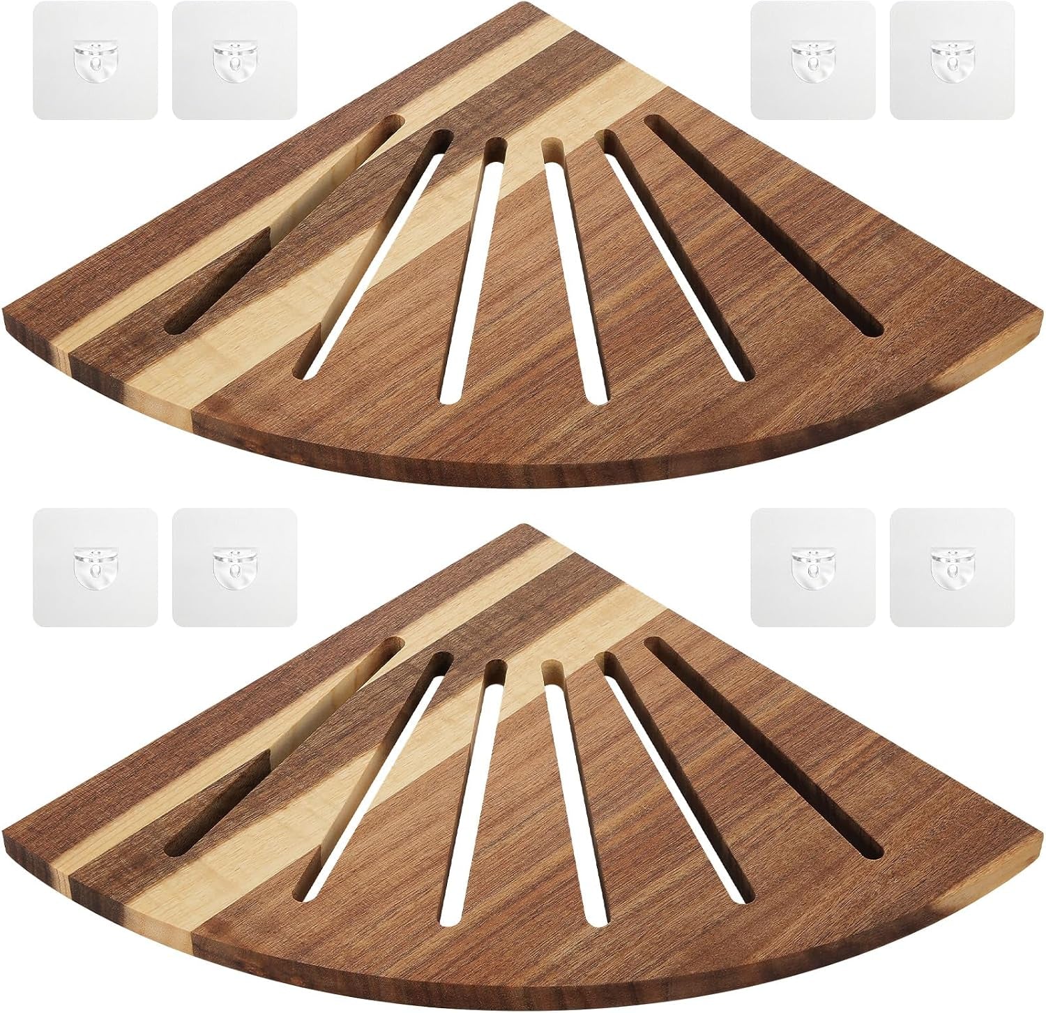 2-pcs-10-acacia-wood-floating-corner-shower-shelf-for-bathroom