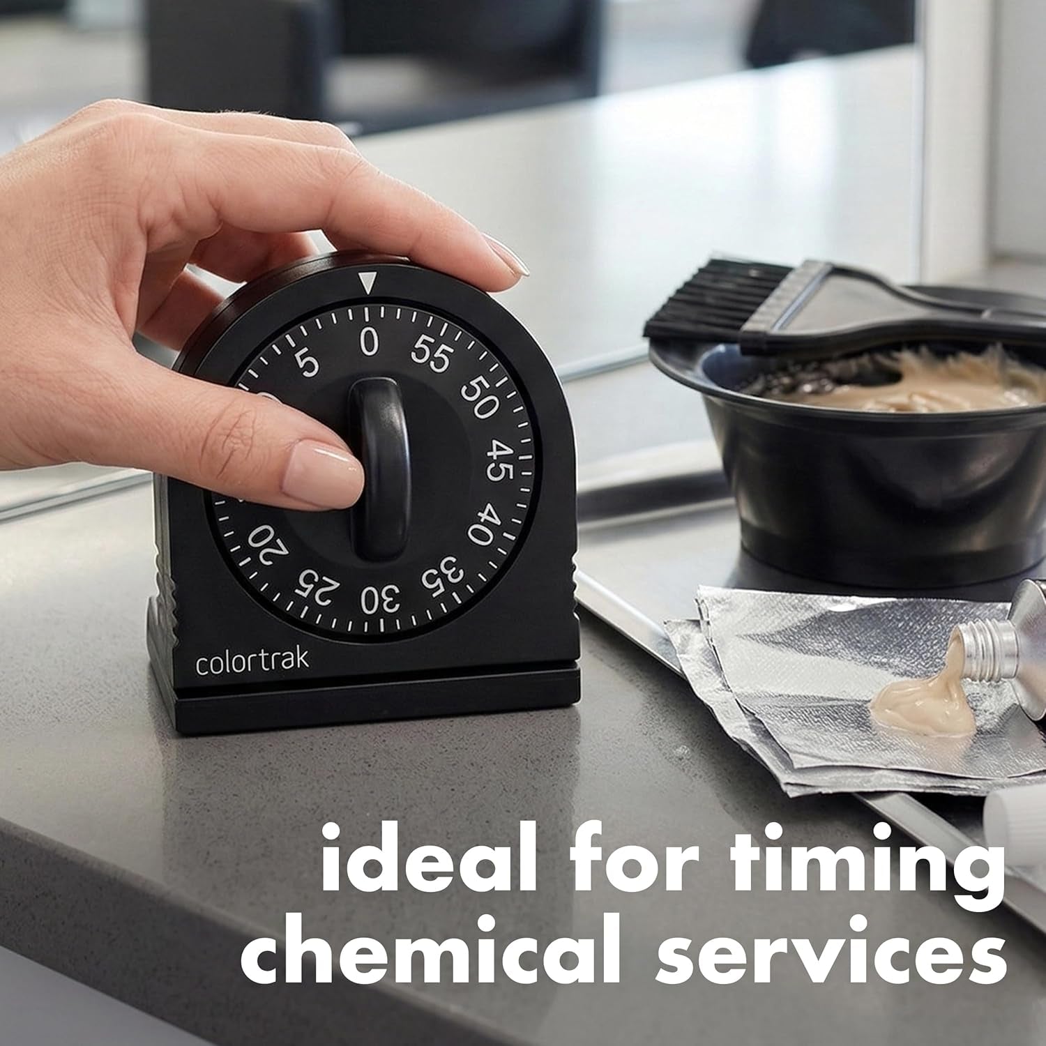 60-minute-wind-up-timer-no-batteries-required-black-mechanical-visual-countdown-for-salon-color-processing-chemical-services-tanning-kitchen-kids-activities
