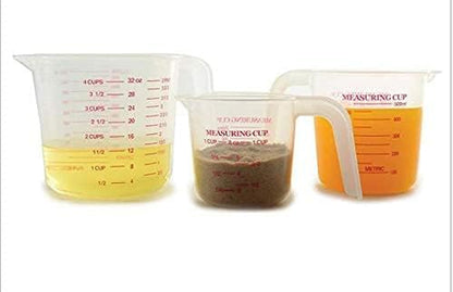 Plastic Measuring Cup Set, 3Pcs6