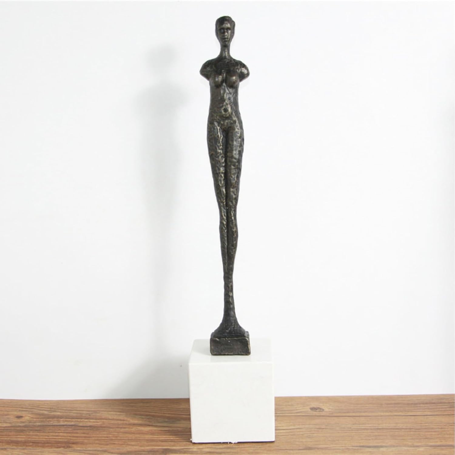 giacometti-style-standing-man-woman-abstract-armless-sculpture-handcrafted-metal-art-statue-with-marble-base-modern-home-decor-collector-s-gift-18-5-female-bronze