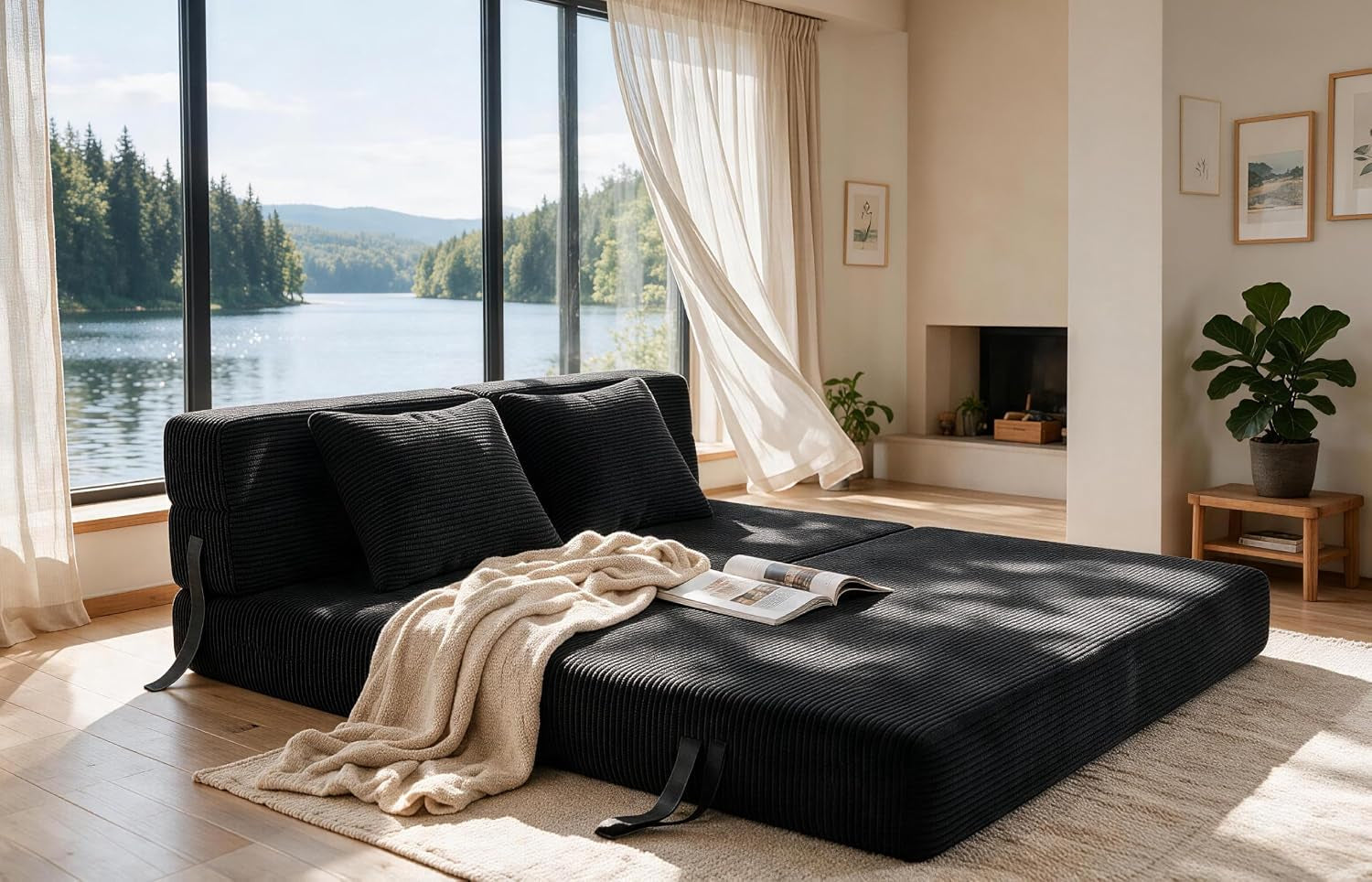 convertible-sofa-bed-loveseat-folding-floor-futon-sleeper-sofa-couch-bed