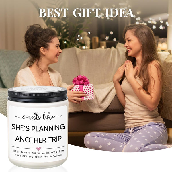 Travel Gifts for Women, Funny Travel Lover Candle, Lavender Scent2