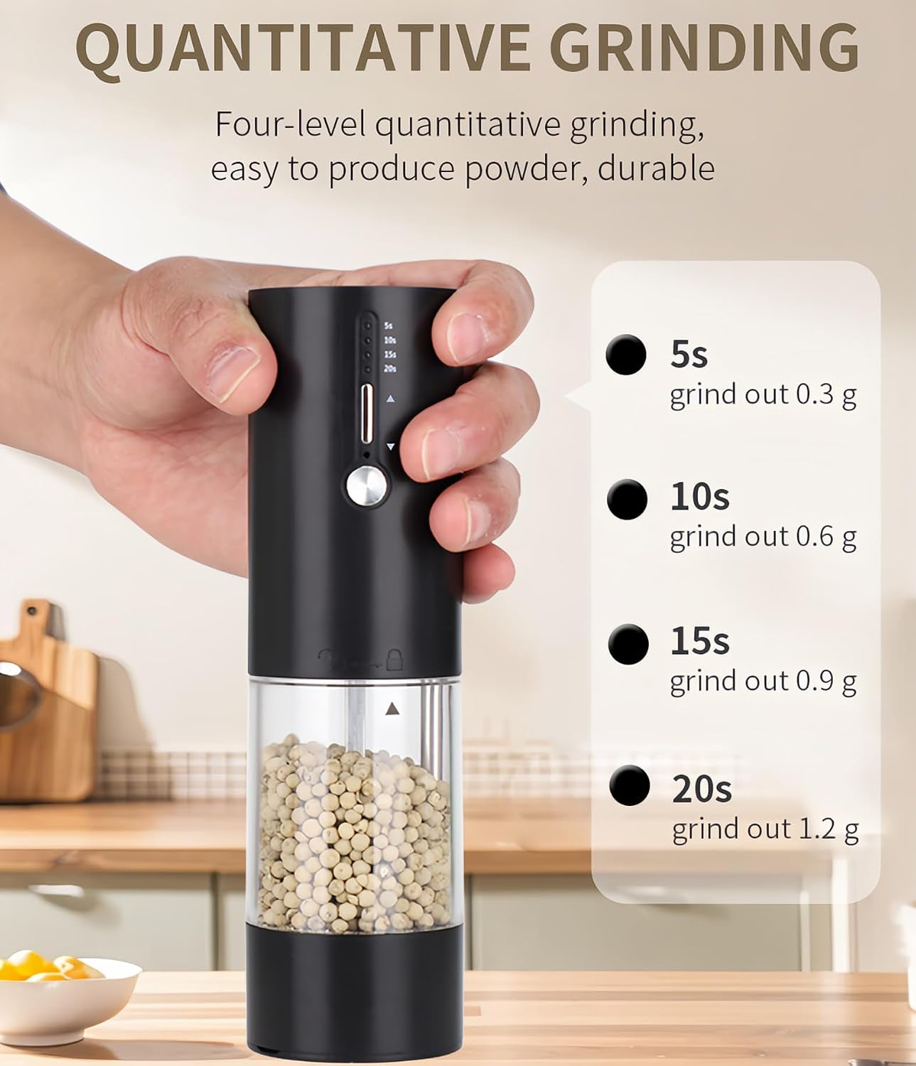 2pack-electric-salt-pepper-grinder-set-one-touch-operation-adjustable-coarseness-ceramic-grinding-core-usb-rechargeable-with-led-light-for-kitchen-restaurant-outdoor-black-black-black