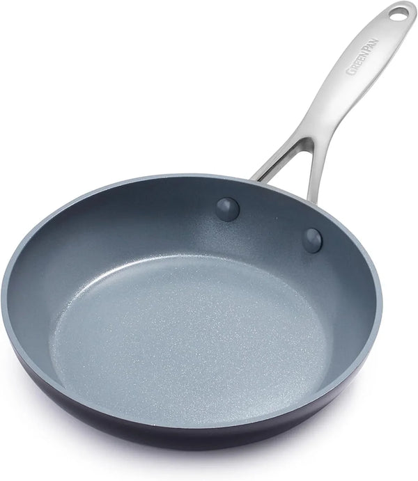 Valencia Pro 8" Ceramic Nonstick Frying Pan Skillet, Hard Anodized | Pfas-Free Nonstick, Induction Ready, Compatible with All Stovetops, Eggs & Omelets, Dishwasher Safe, Oven Safe up to 600F1