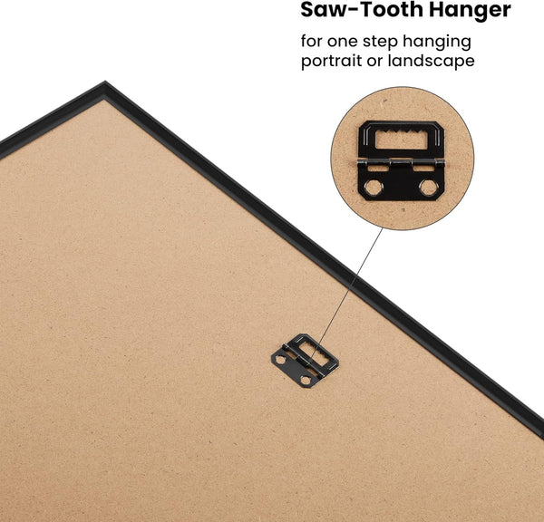 12X16 Poster Frame, Easy Slide-In Assembly, Black, 3 Pack8