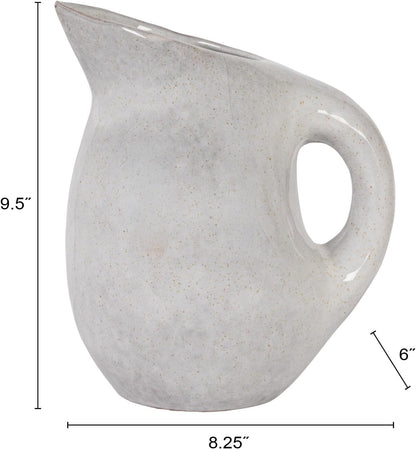 Neutral Reactive Glaze Stoneware Pitcher2