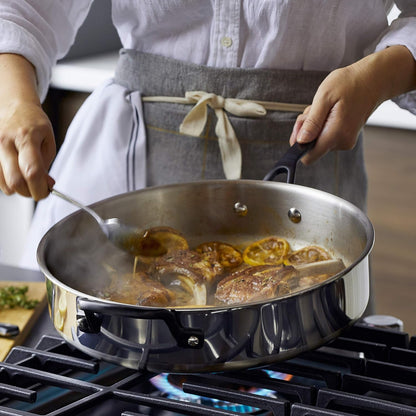 Kitchenaid 5-Ply Clad Stainless Steel Cookware Induction Pots and Pans Set, 10-Piece, Polished Stainless Steel12
