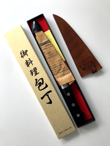 Japanese Boning Knife 150 Mm/5.9 with a Leather Sheath3