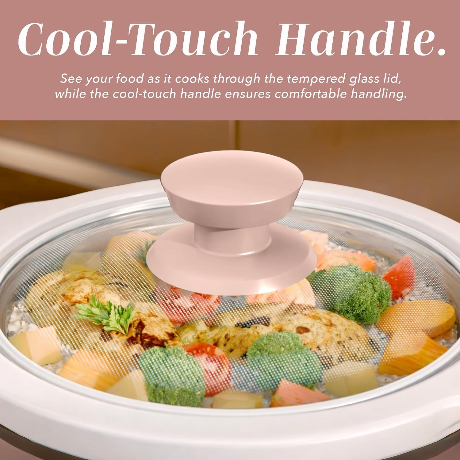 2qt-mini-electric-round-slow-cooker-adjustable-settings-removable-stoneware-pot-tempered-glass-lid-dishwasher-safe-cool-touch-side-handles-dusty-rose