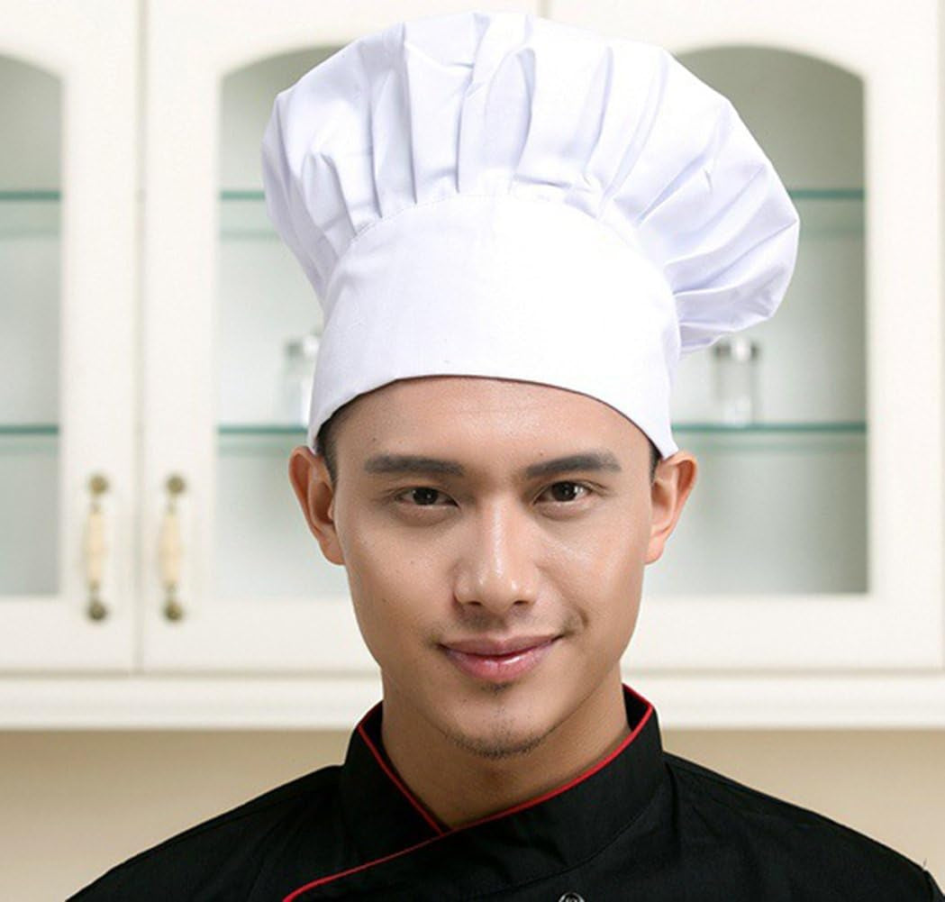 chef-hat-adult-adjustable-elastic-baker-kitchen-cooking-chef-cap