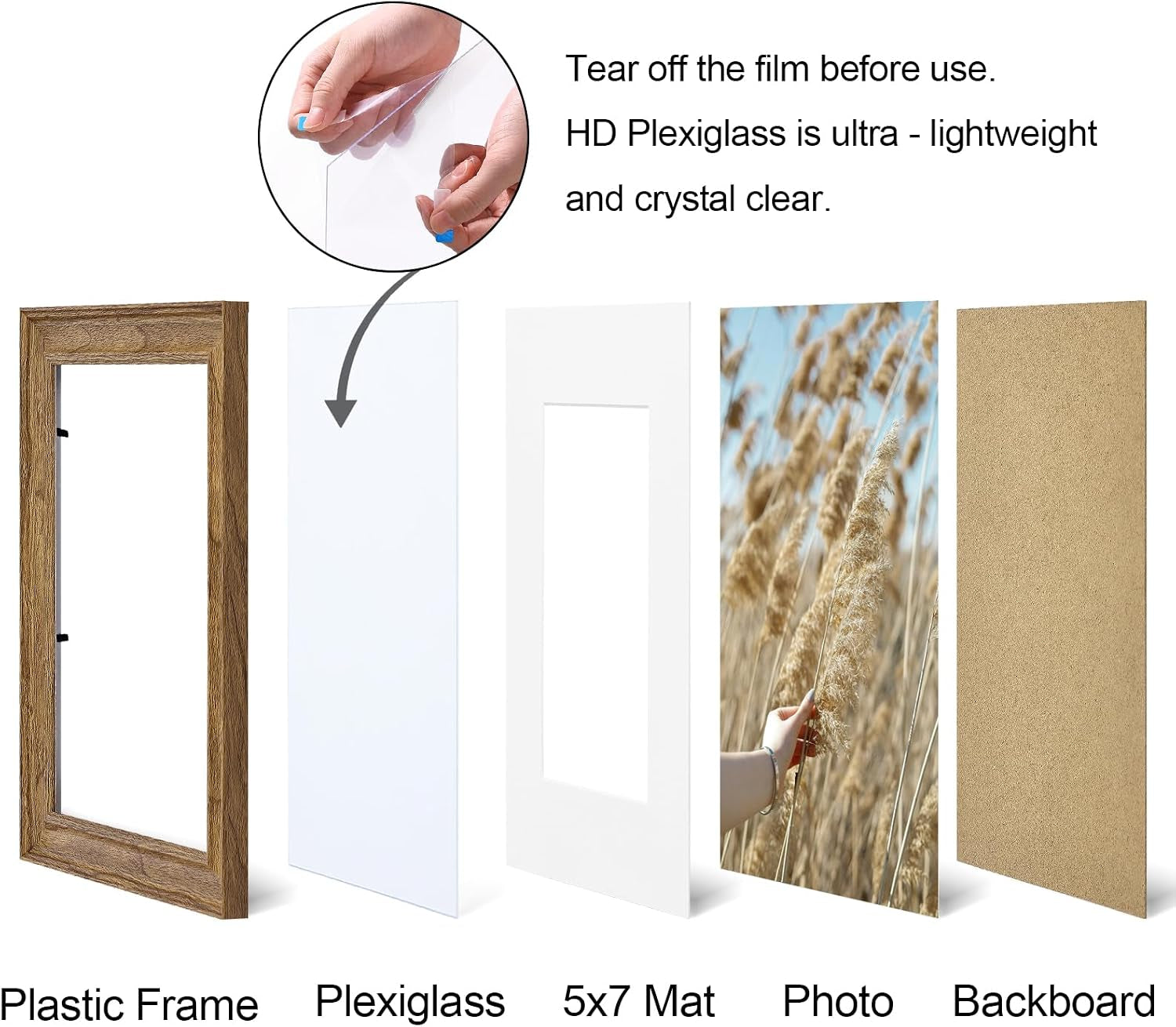 8x10-picture-frames-set-of-2-vintage-photo-frames-walnut