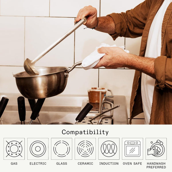 Made in Cookware - 2 Quart Stainless Steel Saucier Pan - 5 Ply Stainless Clad - Professional Cookware - Crafted in Italy - Induction Compatible4