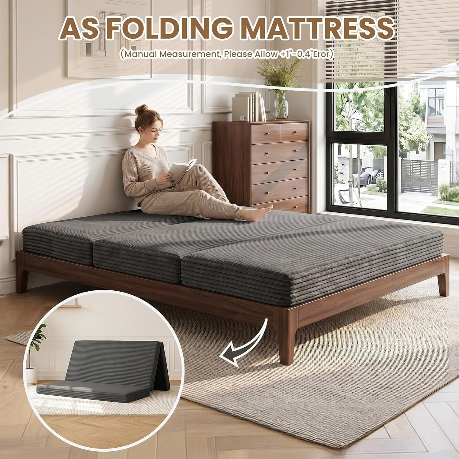 boneless-loveseat-sofa-bed-small-couch-bed-futon-sleeper-sofa-convertible-pull-out-couch-with-removable-armrests-backrest-corduroy-folding-floor-boneless-couch-for-living-room-small-space-grey
