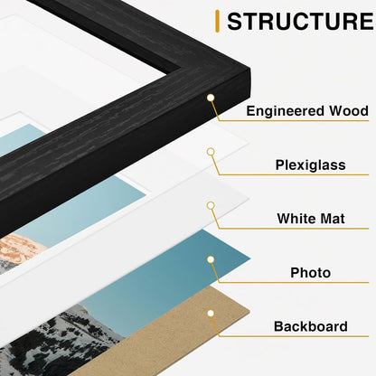 10 Pack Picture Frames Collage Wall Decor, Black5