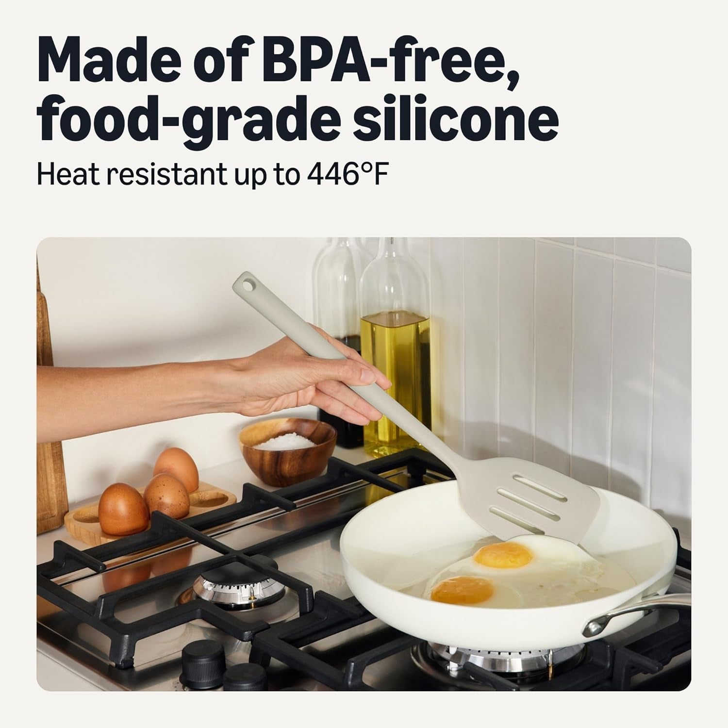 silicone-cooking-spoon-ladle-and-spatula-set-4-piece-slotted-soft-grip-handle-bpa-free-dishwasher-safe-linen-gray