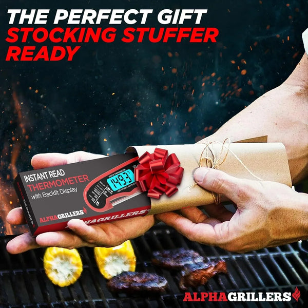Instant Read Meat Thermometer Digital, Cooking, Food, Grill | 1-2 Second Ultra-Fast Response Time, Bright Backlit Display, Waterproof (IP67), Pre-Calibrated & Ready to Use6