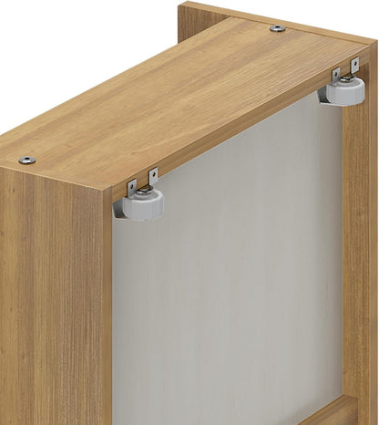 Max & Lily Classic Twin Bed, Slatted Headboard, with Storage Drawers, Pecan6