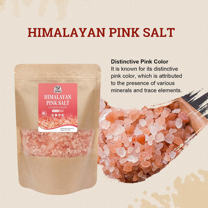52USA Himalayan Pink Salt, Coarse Grain 1 Lb, Salt for Grinder Refill | No Artificial Colors, No Additives, No Gluten, Kosher Certified, Unrefined Rock Salt for Cooking, Seasoning & Grilling5