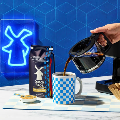 Dutch Bros OG Medium Roast, Ground Coffee | 100% Arabica Coffee Grounds, Milk Chocolate and Citrus Notes, Pairs with Dutch Bros Creamers, 1 Bag Included5
