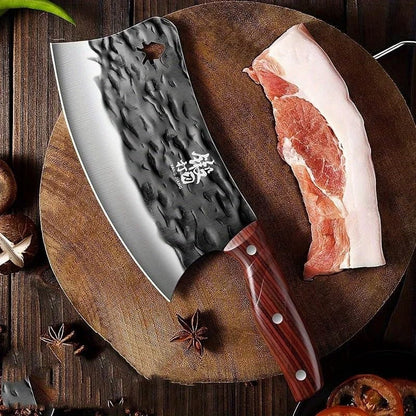 Meat Cleaver,Cleaver Knife 8 Inch Chopping Knife, Chopping and Cutting Dual Purpose Knife, Kitchen Boning Knife, Food Cutting Tool, LAMAJIGA58447