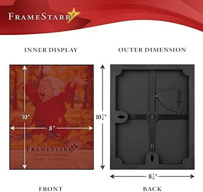 8X10 Picture Frames - Black, 6 Pack - Modern Style, Harmony Collection3