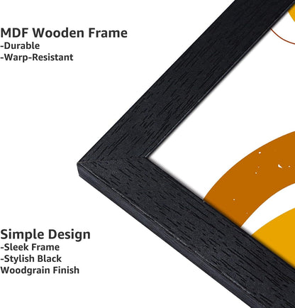 8X10 Picture Frames Set of 15, Black Wooden Photo Frame for Wall or Tabletop Display, Engineered Wood with Shatter-Resistant Plexiglass5