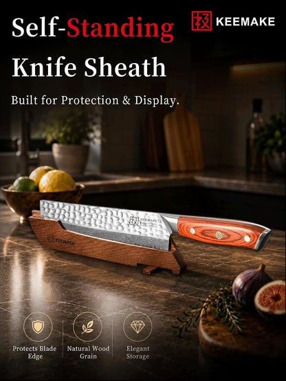 Nakiri Chef Knife, 7 Inch 67-Layer Damascus Japanese Knife7