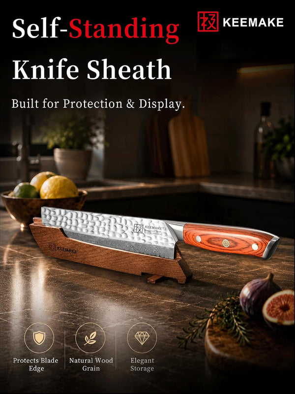 Nakiri Chef Knife, 7 Inch 67-Layer Damascus Japanese Knife7