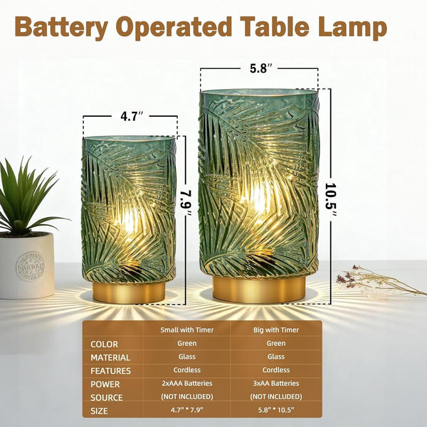 Battery Operated Lamp with Timer, Cordless Table Lamp Decorative3