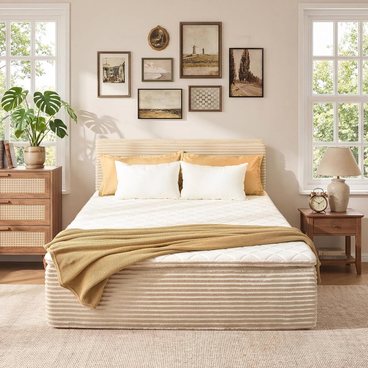 queen-boneless-bed-frame-with-mattress-16-inch-memory-foam-mattress-with-plush-fabric-upholstered-bed-frame-platform-no-assembly-required-cool-night-relieve-pressure-with-medium-support-beige