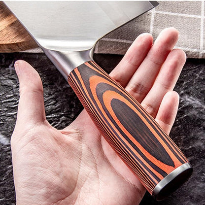 Meat Cleaver, 8 Inch 5Cr15Mov Stainless Steel Kitchen Knife Chopping Knife for Cleaver Cooking Tool Wood Handle Chef Knives5
