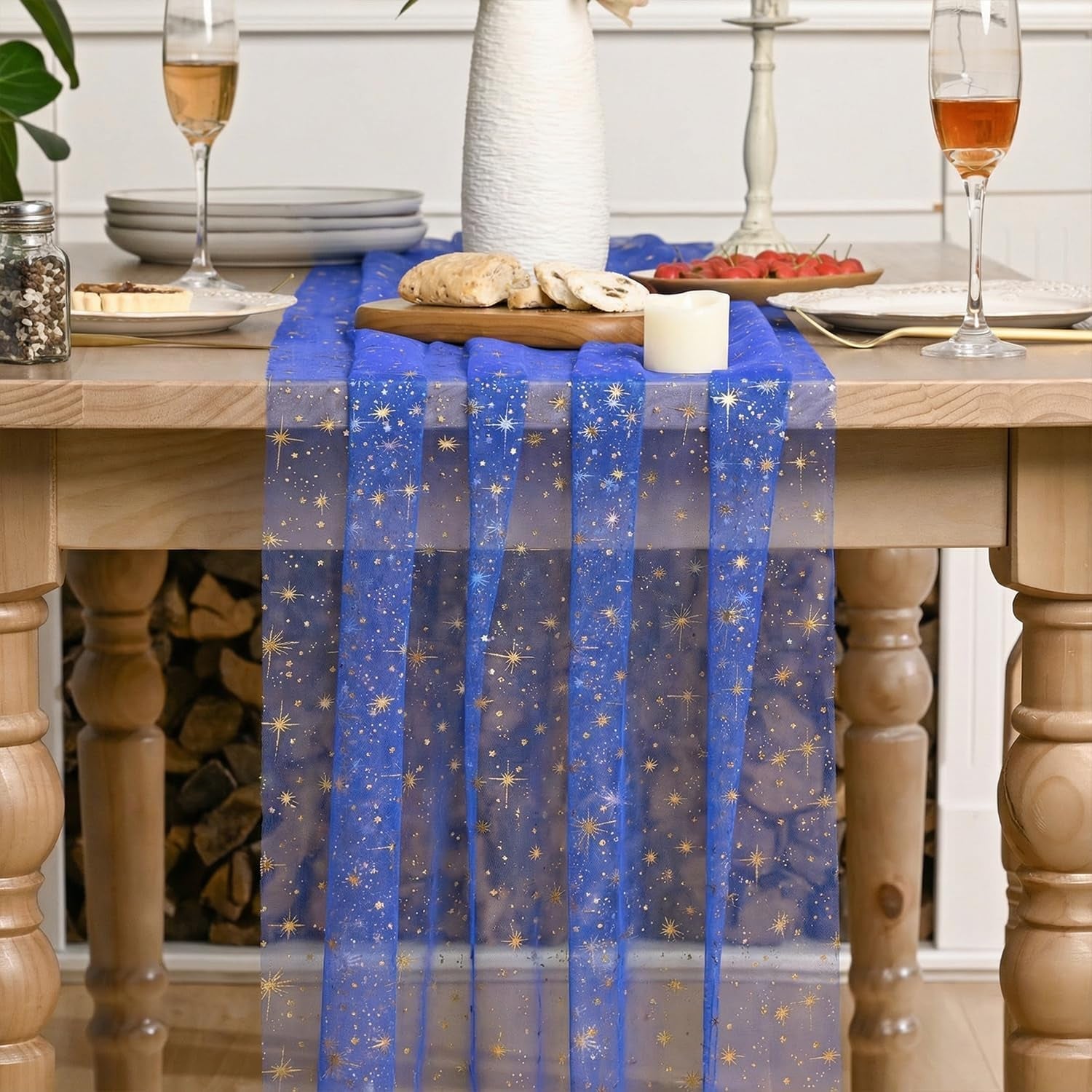 gold-stars-dark-blue-gauze-table-runner-120-inch-10ft-reversible-glitter-sheer-dining-wedding-holiday-birthday-table-decor-for-home-party