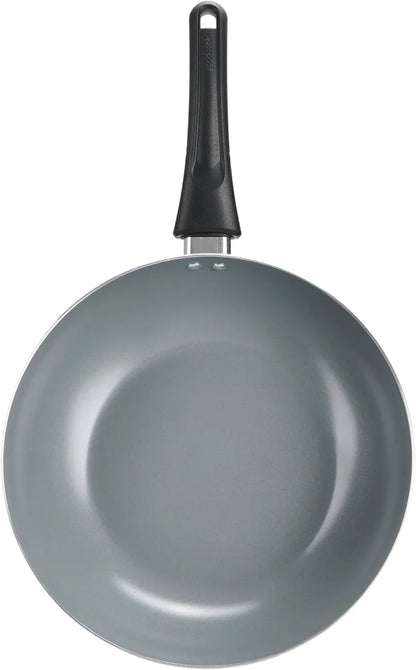 Everyday Stir Fry Pan Ceramic Nonstick Aluminum Deep-Walled Construction for Even Heating Non-Toxic PTFE & PFOA Free, 11.5-Inch, Black1