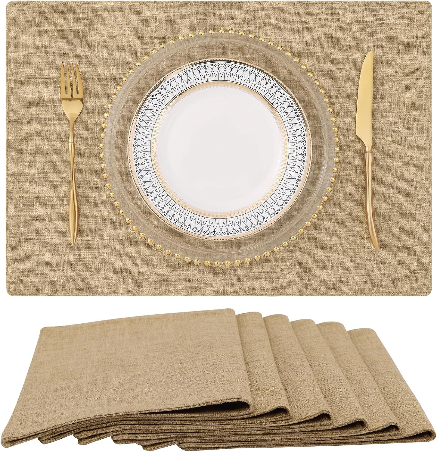faux-cotton-linen-placemats-set-of-6-cloth-washable-farmhouse-dining-table-mats-for-indoors-outdoors-easy-to-clean-linen-13-x-19-inch