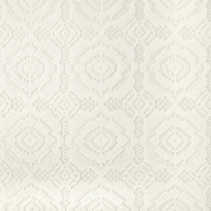 Home Essentials 100% Polyester, Machine Washable, Shabby Chic, Vintage Tablecloth or Overlay 63" Round, Vintage Lace Cream2