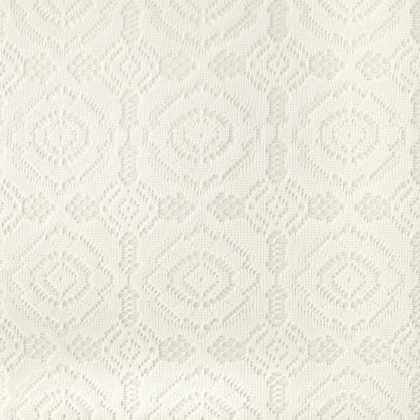 Home Essentials 100% Polyester, Machine Washable, Shabby Chic, Vintage Tablecloth or Overlay 63" Round, Vintage Lace Cream2