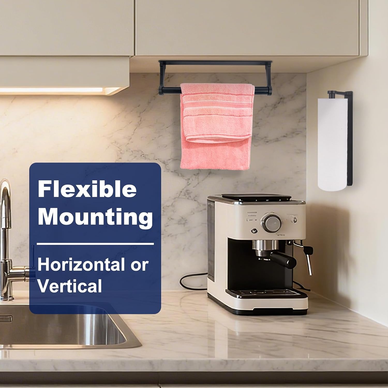 black-paper-towel-holder-under-cabinet-adhesive-paper-towel-holder-wall-mount-toilet-roll-holders-rack-for-kitchen-bathroom-garage-counter-anti-drop-upgraded-telescopic-rod-design-roll