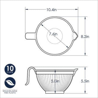 Better Batter Bowl, White, 10 Cups5