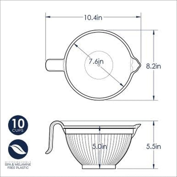 Better Batter Bowl, White, 10 Cups5