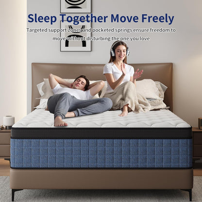 14 Inch Queen Mattress,Queen Size Mattress in a Box,Gel Memory Foam6