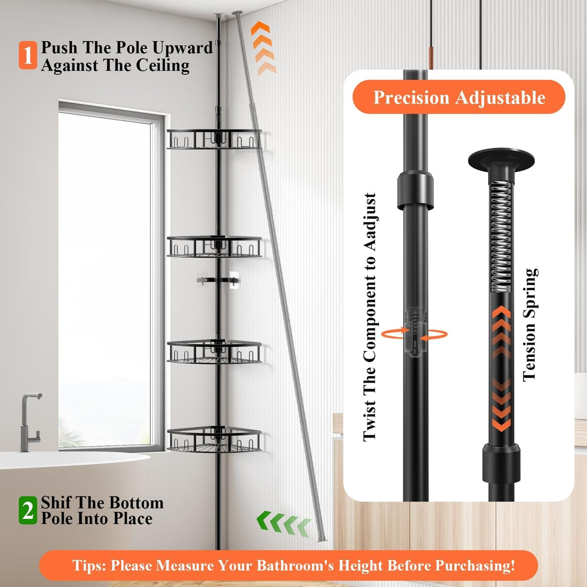 4-tier-rustproof-corner-shower-caddy-with-tension-pole