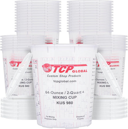 Paint Mixing Cups, 64-Ounce, 36 Pack, Plastic Measuring Cups1