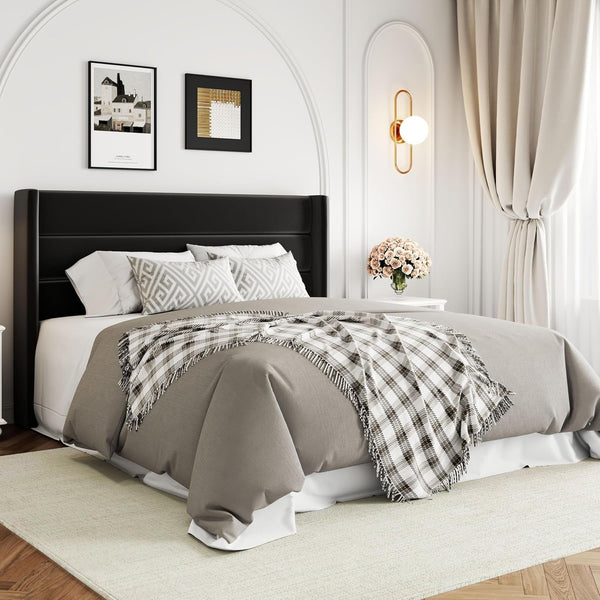 Queen Size Lift up Hydraulic Storage Bed Frame Black7