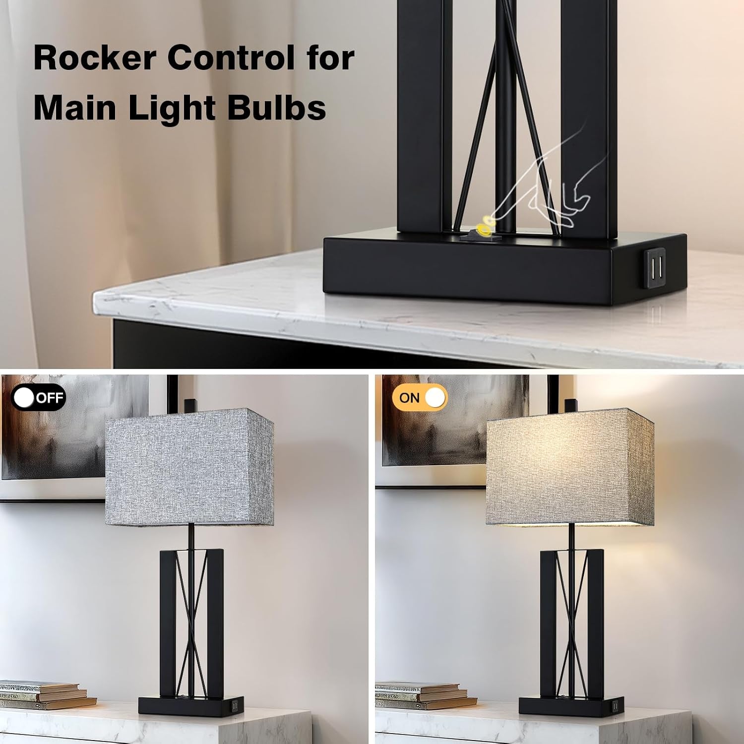 25-table-lamps-set-of-2-modern-table-lamp-for-living-room-with-2-usb-charging-ports-nightstand-geometric-industrial-bedside-lamp-with-gray-shade-for-bedrooms-end-table-decor-bulbs-included